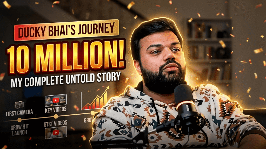 Ducky Bhai’s 10 Million Subscriber Journey