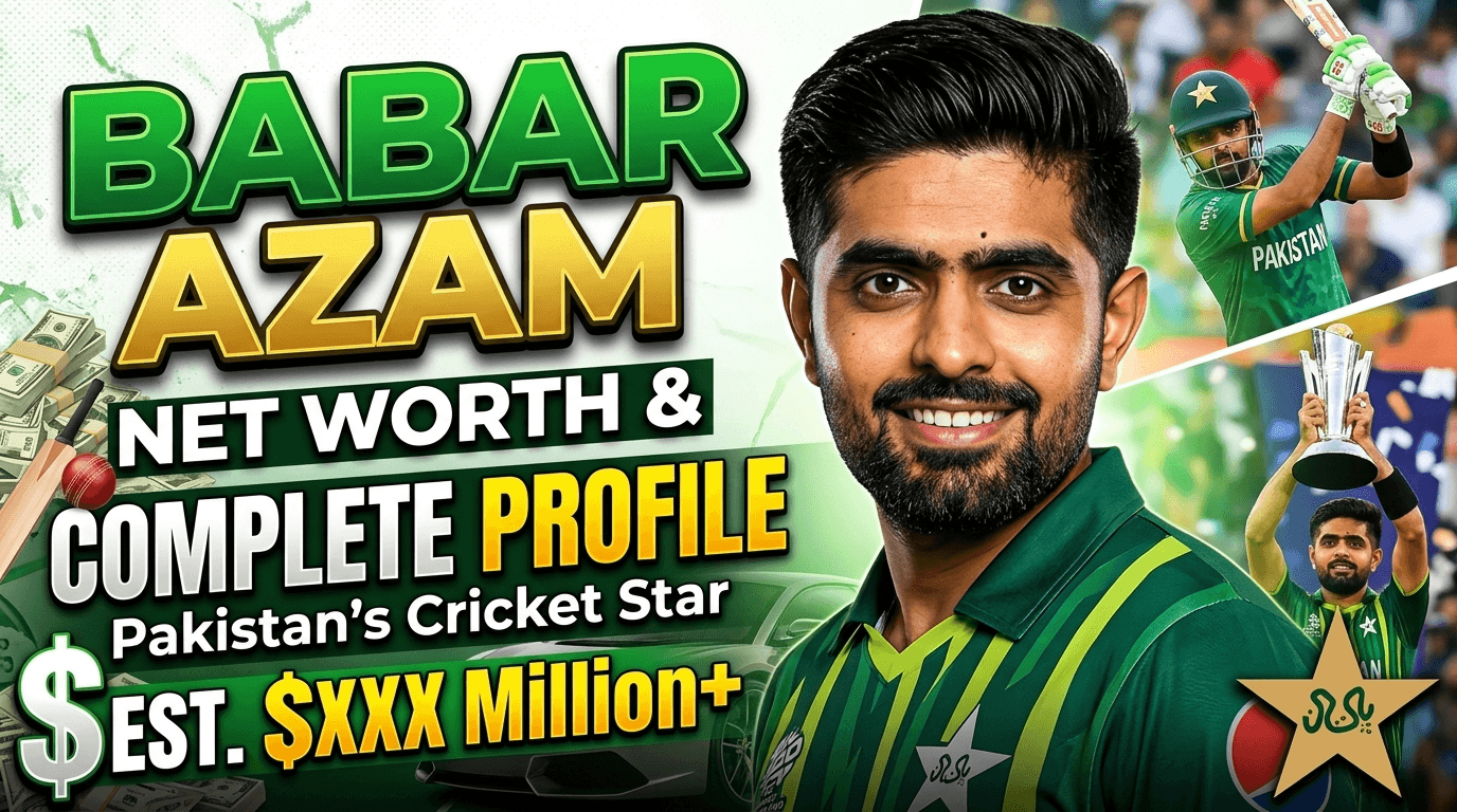 Babar Azam Net Worth & Biography: Complete Profile of Pakistan's Cricket Star